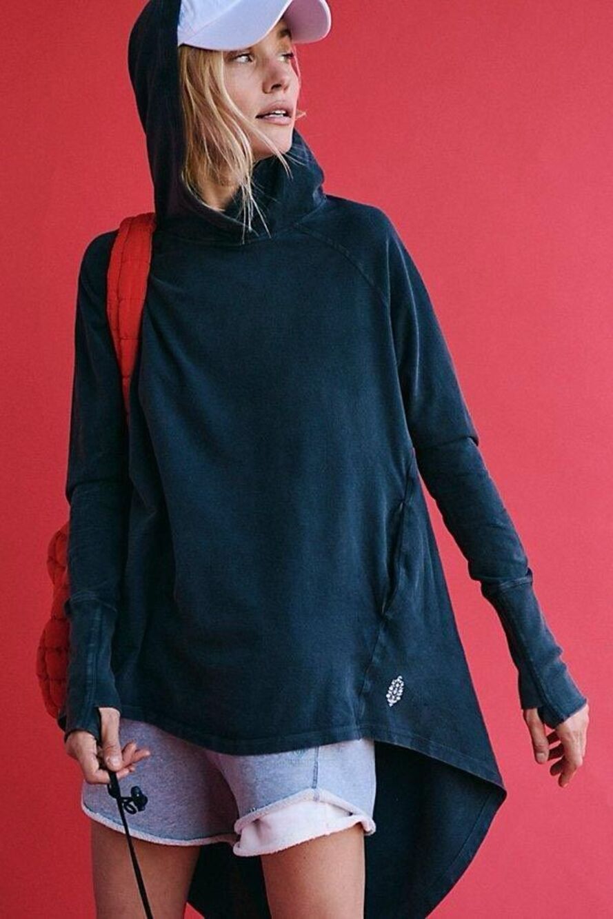 Free People Hot Shot High Low Hoodie